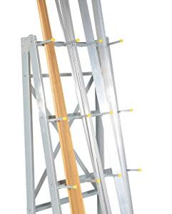 Vestil SR-V Floor Mounted Vertical Economical Material Rack, 37" Width, 72" Height, 24" Depth, 2000 lbs Capacity