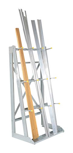 Vestil SR-V Floor Mounted Vertical Economical Material Rack, 37" Width, 72" Height, 24" Depth, 2000 lbs Capacity