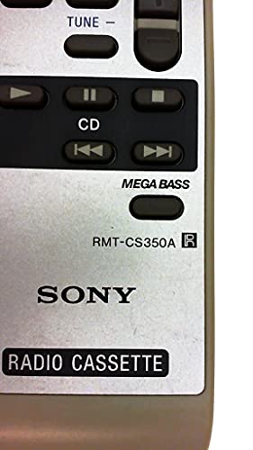 Sony CD/Radio Remote Sony Radio Cassette Remote Model# Sony RMT-CS350A Remote Control Replacement
