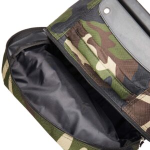 Rockland Double Handle Rolling Backpack, Camouflage, 17-Inch