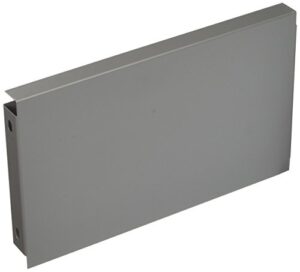 salsbury industries front base for 12-inch metal locker, gray