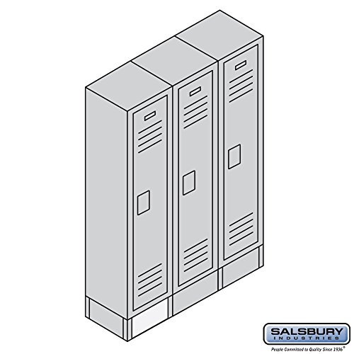 Salsbury Industries Front Base for 12-Inch Metal Locker, Gray