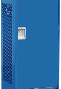 Salsbury Industries 71024BL-U Solid Door 6-Feet High 24-Inch Deep Unassembled Standard Gear Metal Locker, Blue