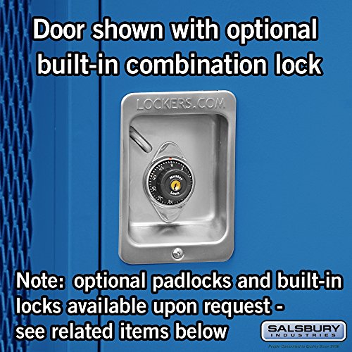 Salsbury Industries 71024BL-U Solid Door 6-Feet High 24-Inch Deep Unassembled Standard Gear Metal Locker, Blue