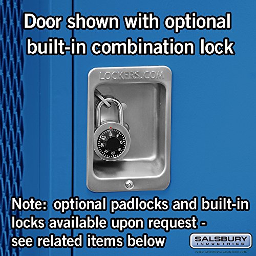 Salsbury Industries 71024BL-U Solid Door 6-Feet High 24-Inch Deep Unassembled Standard Gear Metal Locker, Blue