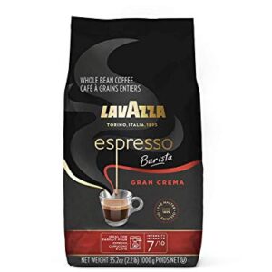 Lavazza Espresso Barista Gran Crema Whole Bean Coffee Blend, Medium Espresso Roast, Oz Bag (Packaging May Vary) - 2.2 LB, 35.2 Ounce