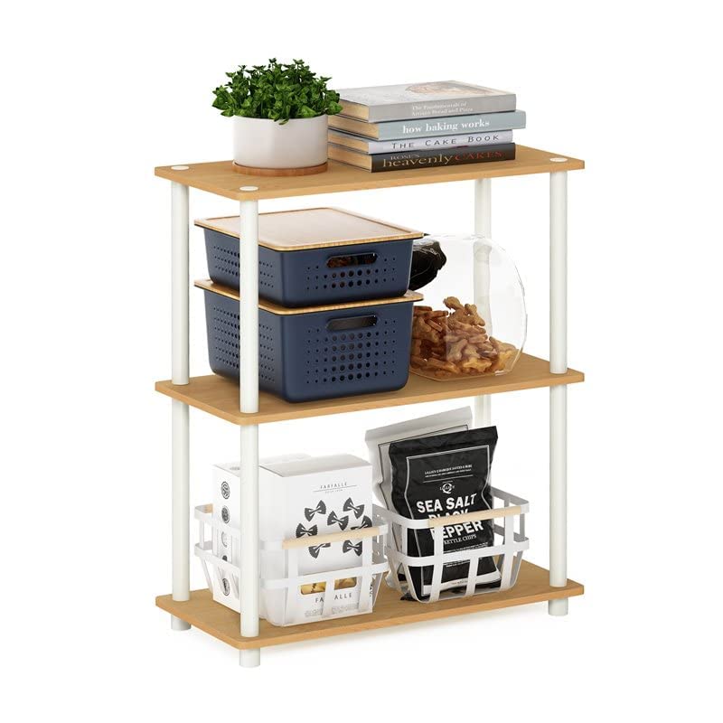 Furinno Turn-N-Tube Display Rack, 3-Tier Single, Beech