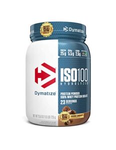 dymatize iso 100 whey protein powder with 25g of hydrolyzed, chocolate, 1.6 pound (pack of 1), 25.6 ounce