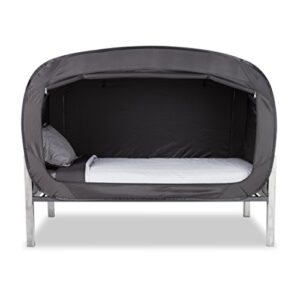 privacy pop bed tent (twin) - black