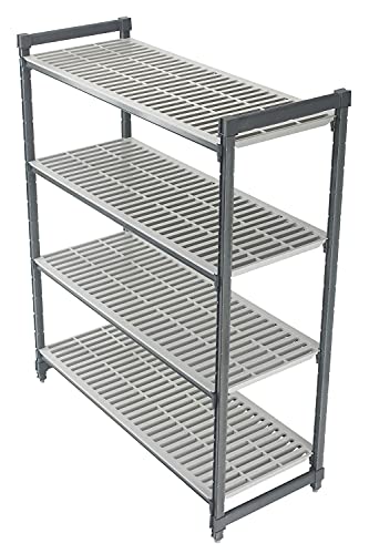 Cambro Esu243672V4580 Camshelving Elements Starter 4V 24X36X72 Brushed Graphite 1 Each