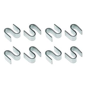 quantum storage systems s-hook for wire shelving units, chrome finish (pack of 8)
