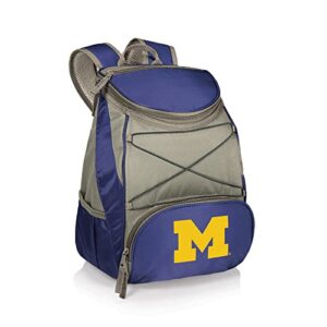 picnic time ncaa michigan wolverines ptx insulated backpack cooler, navy, one size (633-00-138-344-0)