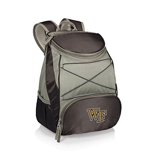 PICNIC TIME NCAA Wake Forest Demon Deacons PTX Insulated Backpack Cooler, Black With Gray Accents, One Size, 633-00-175-614-0