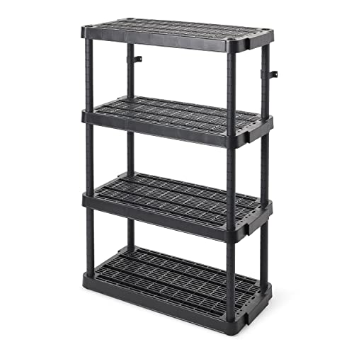 Gracious Living Heavy Duty Adjustable Ventilated Storage Shelving Unit, 4 Shelf