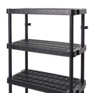 Gracious Living Heavy Duty Adjustable Ventilated Storage Shelving Unit, 4 Shelf