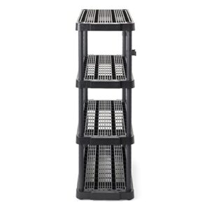 Gracious Living Heavy Duty Adjustable Ventilated Storage Shelving Unit, 4 Shelf