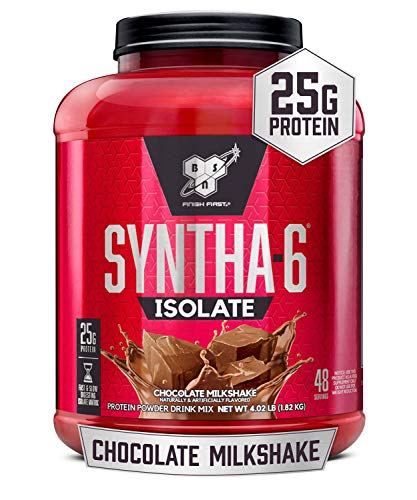 BSN SYNTHA-6 Isolate Protein Powder, Chocolate Protein Powder with Whey Protein Isolate, Milk Protein Isolate, Flavor: Chocolate Milkshake, 48 servings (packaging may vary)