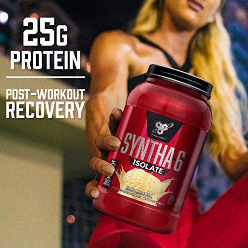 BSN SYNTHA-6 Isolate Protein Powder, Chocolate Protein Powder with Whey Protein Isolate, Milk Protein Isolate, Flavor: Chocolate Milkshake, 48 servings (packaging may vary)