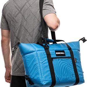 NorChill 12 Can Voyager Series Insulated Soft Sided Cooler Bag, Blue
