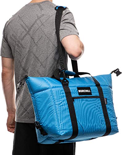 NorChill 12 Can Voyager Series Insulated Soft Sided Cooler Bag, Blue
