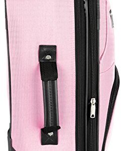 Rockland Fashion Softside Upright Luggage Set, Expandable, Pink, 2-Piece (14/19)