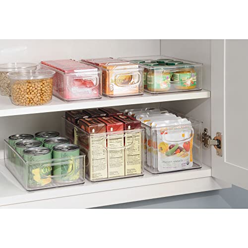 iDesign Plastic Storage Bin with Handles for Kitchen, Fridge, Freezer, Pantry, and Cabinet Organization, BPA-Free