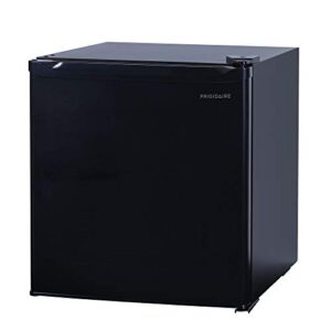 frigidaire black efr115- amz 1.6 cu ft bar fridge, compact refrigerator, 1.7, 18.5"d x 17.7"w x 19.8"h