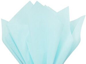 light blue tissue paper 15 inch x 20 inch - 100 sheet pack