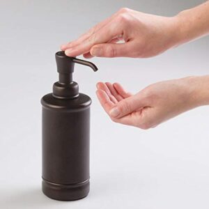 iDesign York BPA-Free Plastic Refillable Soap Dispenser - 2.5" x 2.5" x 8", Bronze