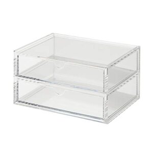 muji acrylic case 2 drawers - small
