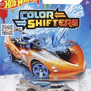 Hot Wheels Color Shifters Toy Car in 1:64 Scale, Repeat Color Change in Icy Cold or Very Warm Water (Styles May Vary)