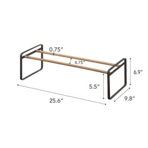 Yamazaki Stackable Home Steel | Shoe Rack, One Size, Black