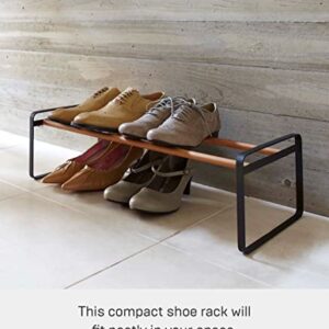 Yamazaki Stackable Home Steel | Shoe Rack, One Size, Black