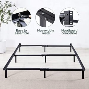 ZINUS Compack Metal Bed Frame / 7 Inch Support Bed Frame for Box Spring and Mattress Set, Black, Twin
