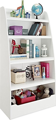 Ameriwood Home Hazel Kids' 4 Shelf Bookcase, White