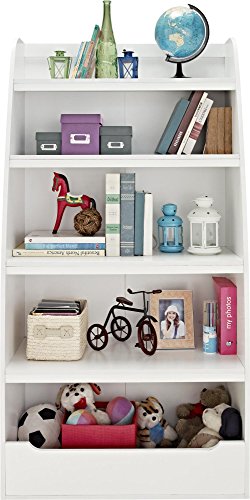 Ameriwood Home Hazel Kids' 4 Shelf Bookcase, White