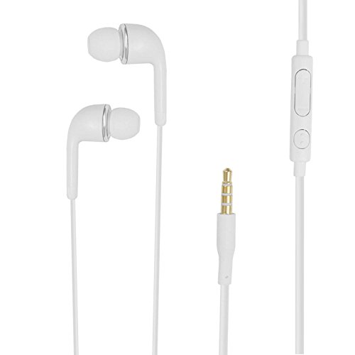 Samsung 3.5mm Stereo Headset with Volume Key for Galaxy S4 - Non-Retail Packaging - White
