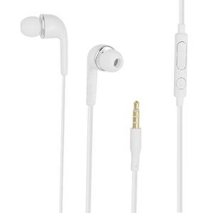 samsung 3.5mm stereo headset with volume key for galaxy s4 - non-retail packaging - white