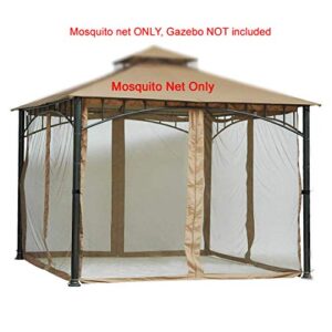 Westcharm 10x10 Gazebo Universal Replacement Mosquito Netting Screen Walls, Set of 4 Panels (Gazebo Mosquito Net Only)