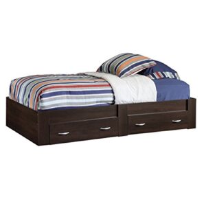 Sauder Beginnings Platform Bed, Twin, Cinnamon Cherry finish