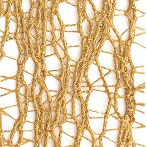 Offray Gold Metallic Web Craft Ribbon, 7/8-Inch x 9-Feet