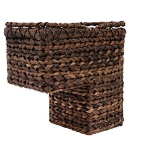 Creative Co-Op Woven BacBac Leaf Stair Basket, Natural