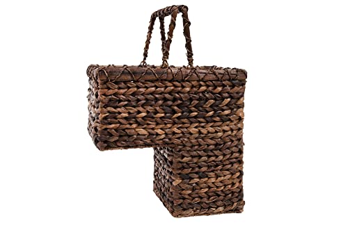 Creative Co-Op Woven BacBac Leaf Stair Basket, Natural