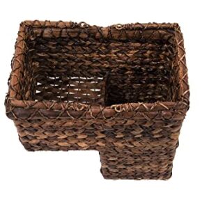 Creative Co-Op Woven BacBac Leaf Stair Basket, Natural