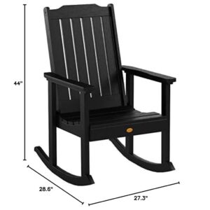 Highwood AD-RKCH1-BKE Lehigh Rocking Chair, Black