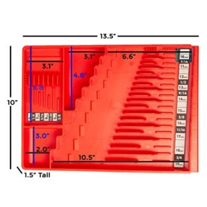 Tool Sorter Wrench Organizer - Red