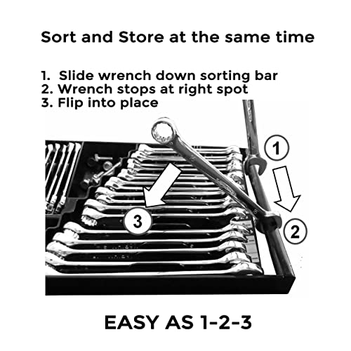 Tool Sorter Wrench Organizer - Red