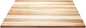 labell wood cutting boards - large canadian maple chopping board for meats, vegetables, fruits, and cheeses - flat board perfect for carving, serving, and charcuterie (18" x 24" x 0.75")