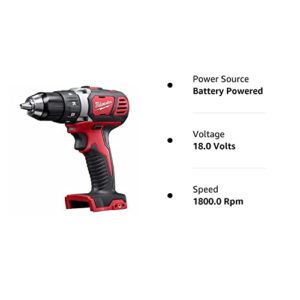 Cordless Drill/Driver, Bare, 18.0V, 1/2in.