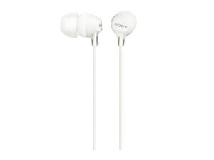 sony mdrex15lp in-ear earbud headphones, white